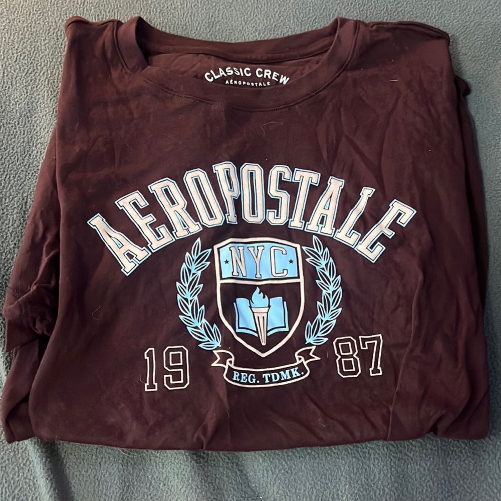 Aeropostale, dark, purple/maroon T-shirt